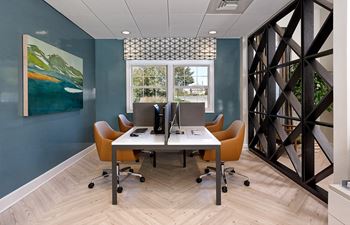 24-Hour business center with computers and wireless printing